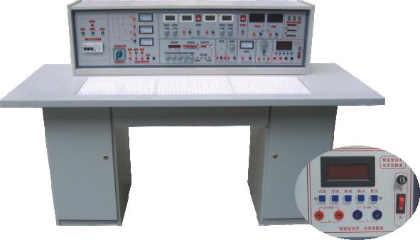 LG-530 电工实验室成套设备(带智能型功率表、功率因数表)设备具有较完善的安全保护措施,较齐全的功能。电工电子实训实验操作桌中央配有通用电路插扳,电路插板注塑而成,表面均布有九孔成一组相互联通的插孔,元件盒在其上任意拼插成实验电路;元件盒盒体透明,直观性好,盒盖印有永不褪色元件符号,线条清晰美观。盒体与盒盖采用较科学的压卡式结构,维修、更换元件拆装方便。元器件放置在实验操作桌下边左右柜内,实验时取存方便,大大提高了管理水平,规划化程度,大大减轻了教师实验准备工作。