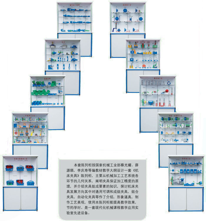 CLG-112型《机床夹具设计》示教陈列柜