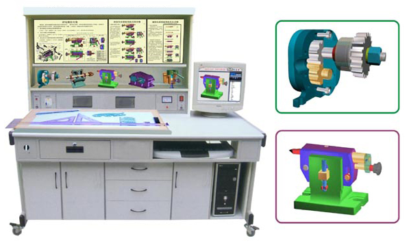 LG-FZ07B型 机械制图多媒体三维测绘设计实训装置